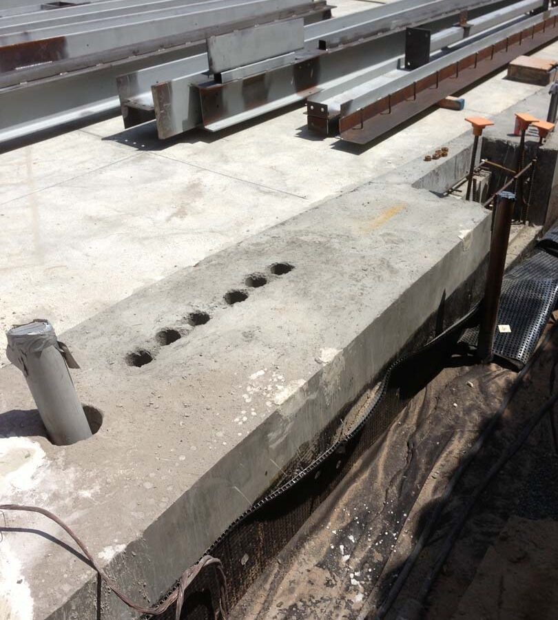 Poured foundation for a custom home in Manhattan Beach, CA. Pacificland Constructors