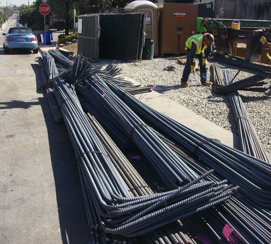 Delivery of steel reinforcement has arrived for a new custom home. Iron men Move in ! Pacificland Constructors