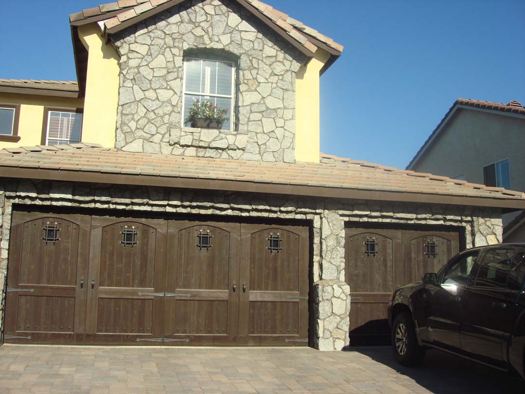 Existing stucco was removed and replaced with new stone masonry to give the home an architecturally vintage look. Pacificland Constructors