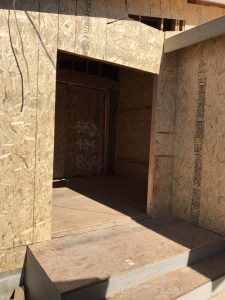 Rough framing for a home addition in Lakewood, CA. Pacificland Constructors