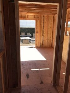 Rough framing for a home addition in Lakewood, CA. Pacificland Constructors