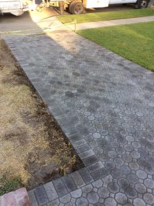 New pavers for a driveway, please view the catalogs on our website for ideas for your new driveway. Pacificland Constructors