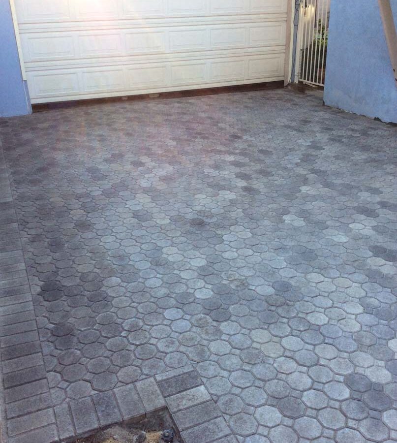 New pavers for a driveway, please view the catalogs on our website for ideas for your new driveway. Pacificland Constructors