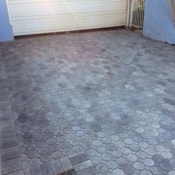 New pavers for a driveway in Lakewood, CA.