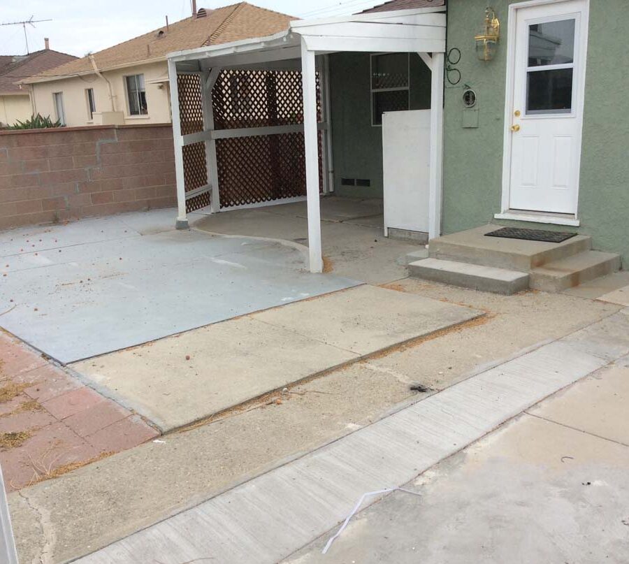 This home’s old backyard image that was demolished and replaced with new paver work.