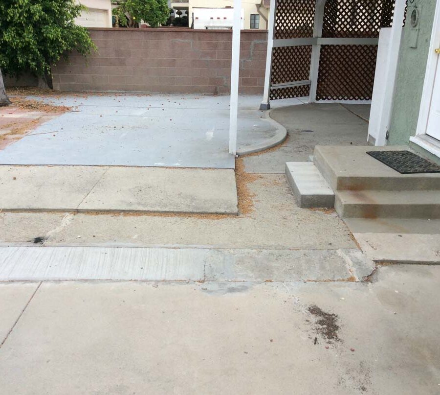 This home’s old backyard image that was demolished and replaced with new paver work.