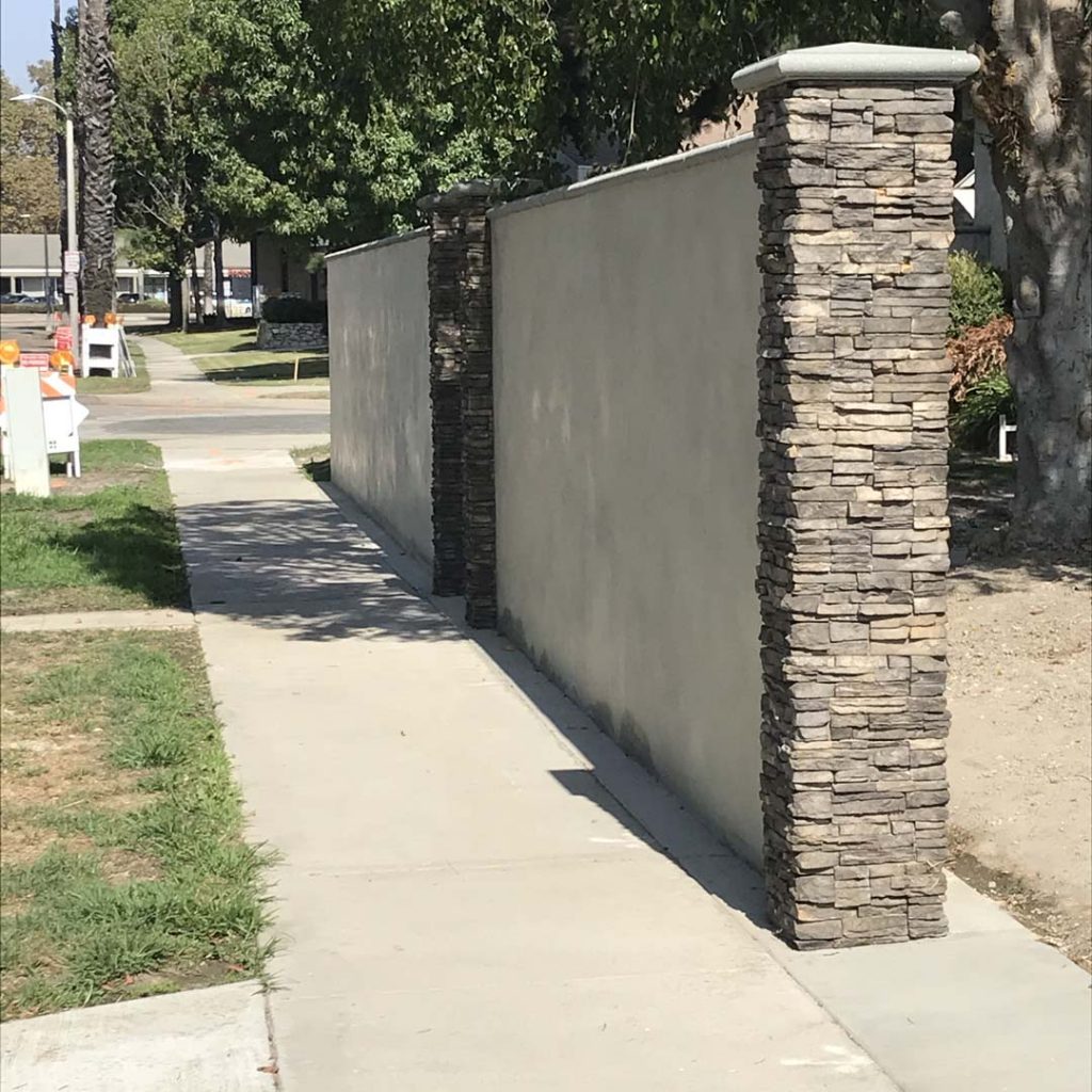 Stucco Finish Cmu Wall Long Beach Pacificland Constructors