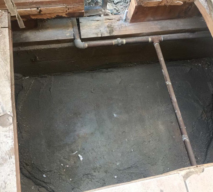 This new foundation pad has been excavated and cleaned. It is ready for steel ironwork reinforcement. Pacificland Constructors