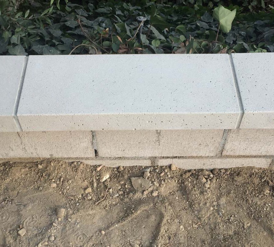 New precast wall cap for this home’s existing planter wall. Pacificland Constructors