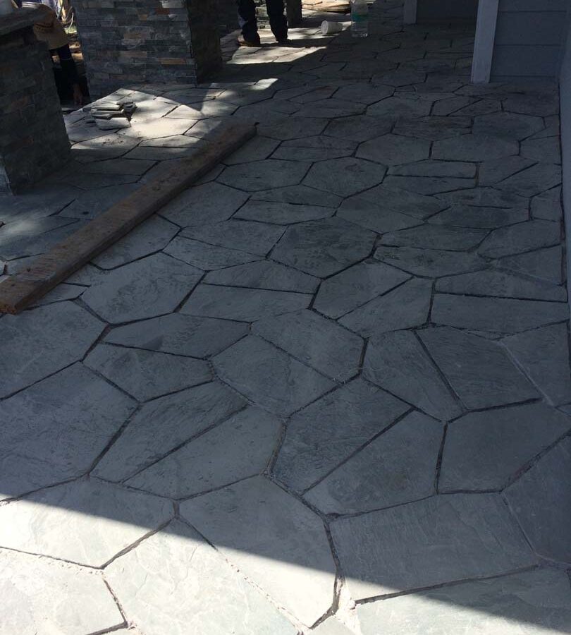 Beautiful flagstone work. Each piece was hand cut and fixed in place; it will last a lifetime. Pacificland Constructors