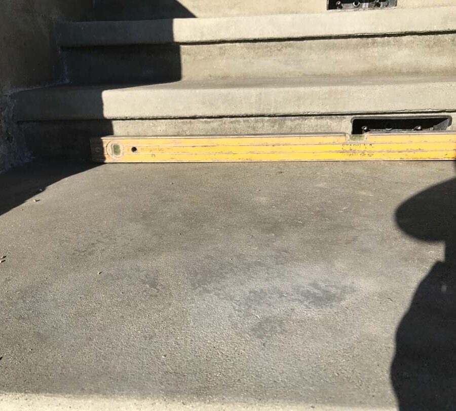 Poured a new gray concrete steps and planter in Palos Verdes Estates, CA. These steps will be lit up with lights placed at the face of the steps. Pacificland Constructors