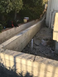 Poured a new custom concrete planter in Palos Verdes Estates, CA. Pacificland Constructors